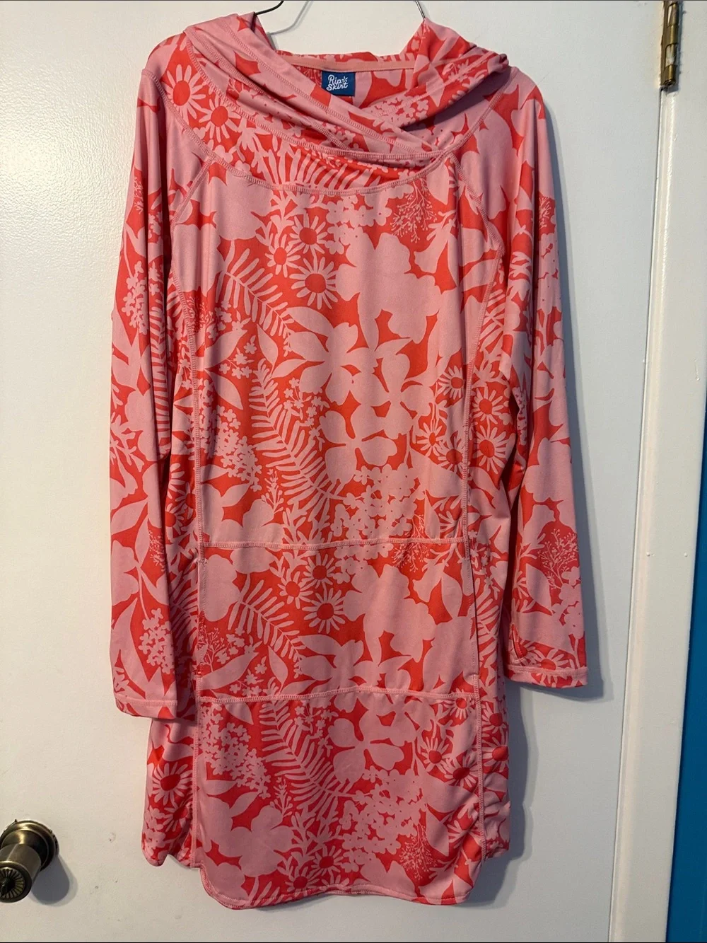 Rip Skirt Hawaii Pink and Coral Floral Athletic dress - Picture 2 of 5